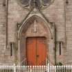 View of E entrance to Ardbeg Baptist Church, Ardbeg Road, Ardbeg, Rothesay, Bute, from NE