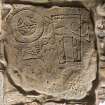 View of Pictish symbol stone, Arndilly