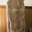 View of Pictish symbol stone