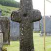 View of carved cross with scale