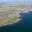General oblique aerial view of Anstruther Golf Course and the village of Anstruther, taken from SSW.
