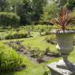 Walled garden from terrace to south of house.