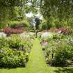 Walled garden.  Axial view looking south.