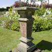 Walled garden.  Sundial from south east.