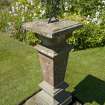 Walled garden.  Sundial from south east.