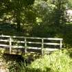 Footbridge to south west of garden from west.