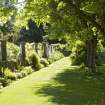 Walled garden.  South wall from east.