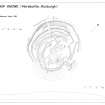 Survey Drawing: Plan of fort, inlcuding structures within; profile across site.