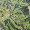 Oblique aerial view of the Bruce Golf Course, Kinross, taken from the SSW.