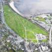 Oblique aerial view of Burntisland Links, site of former golf course, taken from the W.