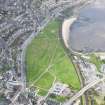 Oblique aerial view of Burntisland Links, site of former golf course, taken from the SW.