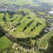 Oblique aerial view of Lochore Meadows Golf Course, taken from the NNW.