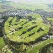 Oblique aerial view of Lochore Meadows Golf Course, taken from the NW.