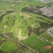 Oblique aerial view of Lochore Meadows Golf Course, taken from the SSE.