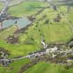 Oblique aerial view of Auchterderran Golf Course, taken from the NE.