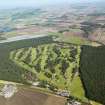 Oblique aerial view of Ladybank Golf Course, taken from the S.