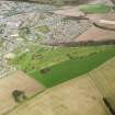 Oblique aerial view of Cupar Golf Course, taken from the SSE.