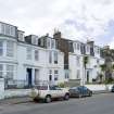 General view of 9, 10, 11, 12 and 13 Argyle Place, Rothesay, Bute, from SE