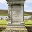View of memorial to Sir Arthur Nicolson of Brough Lodge