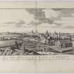 Pl.20.Old Aberdeen. Copy of copper plate engraving titled 'Facies Civitataetis Aberdoniae veteris. The prospect of Old Aberdien. This plate is most humbly inscribed to the Rt. Honble. Lord Lovat etc. Governour of Invernesse.'