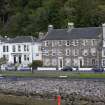 View from E (taken from ferry) showing 43 and 44 East Princes Street and 1, 1A, 2, 2A, 3 and 4 Battery Place, Rothesay, Bute