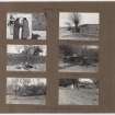 Six album photographs showing the surrounding area including the architect and 'Kate Borthwick ploughing the orchard'.
Page titled: 'Spring 1937.' 
PHOTOGRAPH ALBUM NO.145: ADDISTOUN