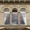 Detail of arched windows at first floor of Southpark Residential School, Ascog, Rothesay, Bute