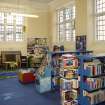 Interior. Ground floor. General view of childrens library..