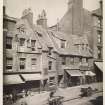 View of Gallowgate, Glasgow inscribed 'Gallowgate, 1868'. Copied from 'Old closes and streets [of Glasgow]: a series of photogravures 1868-1899', printed for the Corporation of Glasgow, July 1900, Plate 20.