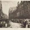 View of Saltmarket, Glasgow inscribed 'Saltmarket from Bridgegate, 1868'. Copied from 'Old closes and streets [of Glasgow]: a series of photogravures 1868-1899', printed for the Corporation of Glasgow, July 1900, Plate 33.