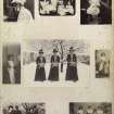 Eight album photographs showing the Mather family
