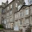 General view of 34, 36 and 38 Castle Street, Rothesay, Bute, from NW