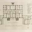 Ground floor plan of Yester House.
Title: General Plan of the Ground Floor of Yester House.
Taken from W Adam, Vitruvius Scoticus, 1812, Plate 25
