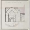 Digital copy of a design for the remodelling of the Eating Room at Sundrum Castle, Ayrshire.
Insc:'Section of the chimney end for the eating room at Sundrum'
s:'Jn Paterson Archt.'
Annotated on panel above chimneypiece:'1797'
Purchased with the assistance of the Art Fund, 2011.