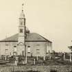 View of church and graveyard
Titled: 'Mearns Kirk. 4th July 1890'.