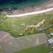 Oblique aerial view of Covesea Golf Course, taken from the S.