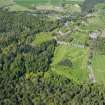 Oblique aerial view of Cawdor Castle Golf Course, taken from the SE.