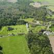 Oblique aerial view of Cawdor Castle Golf Course, taken from the ENE.