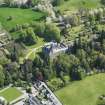 Oblique aerial view of Cawdor Castle and policies, taken from the WNW.