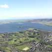 General oblique aerial view of The Muirs Golf Courses with Loch Leven beyond, taken from the S.