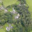 Oblique aerial view of Durisdeer, centred on the parish church, taken from the NE.