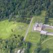 Oblique aerial view of Drumlanrig Castle and gardens, taken from the ENE.