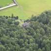 Oblique aerial view of Drumlanrig Estate Low Gardens House, taken from the WNW.