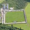 Oblique aerial view of Drumlanrig Estate walled garden, taken from the W.