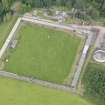 Oblique aerial view of Drumlanrig Estate walled garden, taken from the SE.