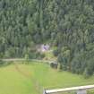 Oblique aerial view of Drumlanrig Estate Low Gardens House, taken from the E.