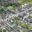 Oblique aerial view of Thornhill, centred on the market cross, taken from the W.