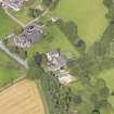 Oblique aerial view of Wallacehall Academy and Closeburn School, taken from the ESE.