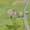 Oblique aerial view of Crossraguel Abbey, taken from the ENE.