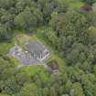 Oblique aerial view of Bargany House stables, taken from the S.